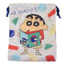 クレヨンしんちゃん 巾着袋 リボン巾着 きんちゃくポーチ おえかき スモールプラネット 小物入れ アニメキャラクター グッズ メール便可 シネマコレクション