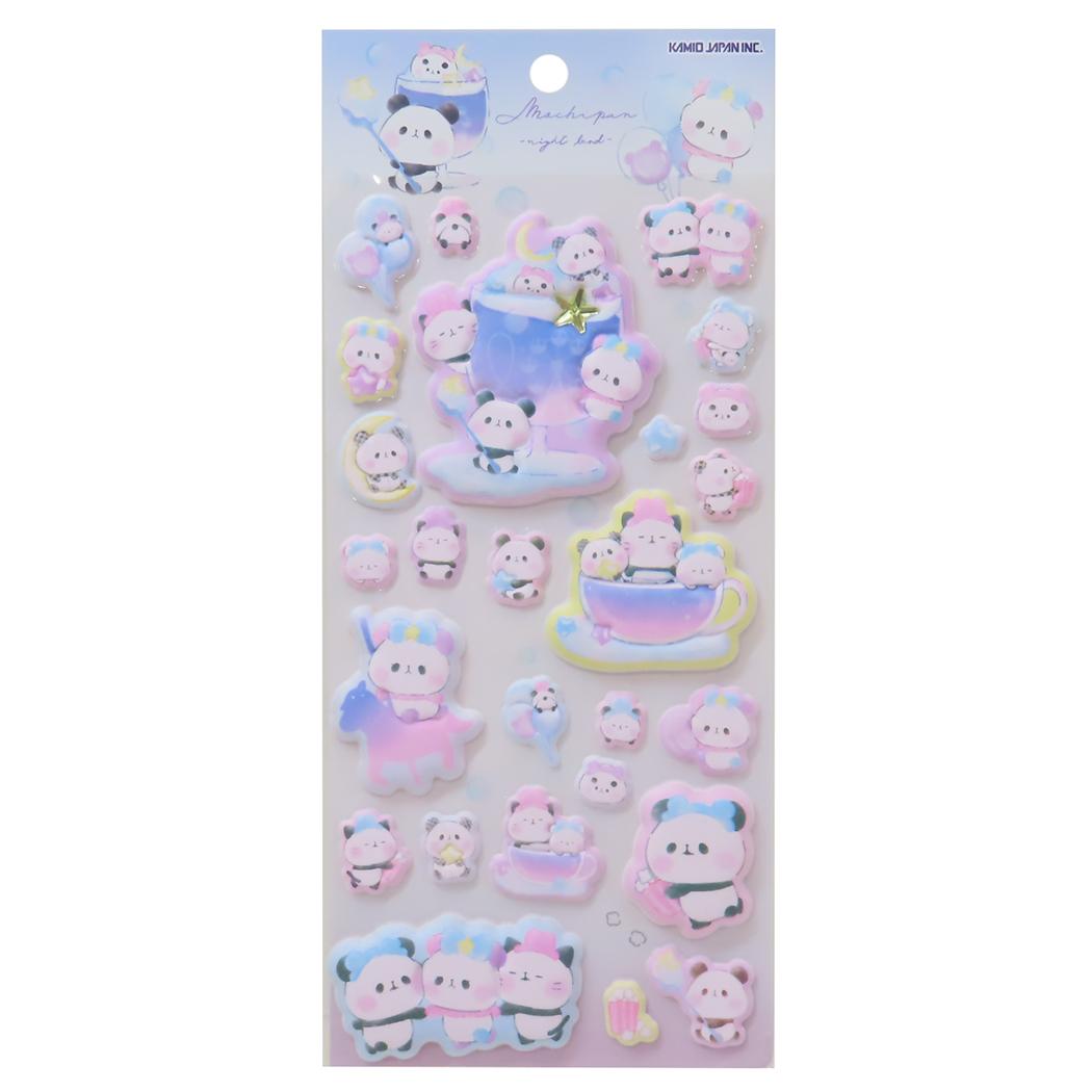 シールシート スーパーもっちりシール もちもちぱんだ 遊園地 カミオジャパン デコレーション 立体シール グッズ メール便可 シネマコレクションのサムネイル