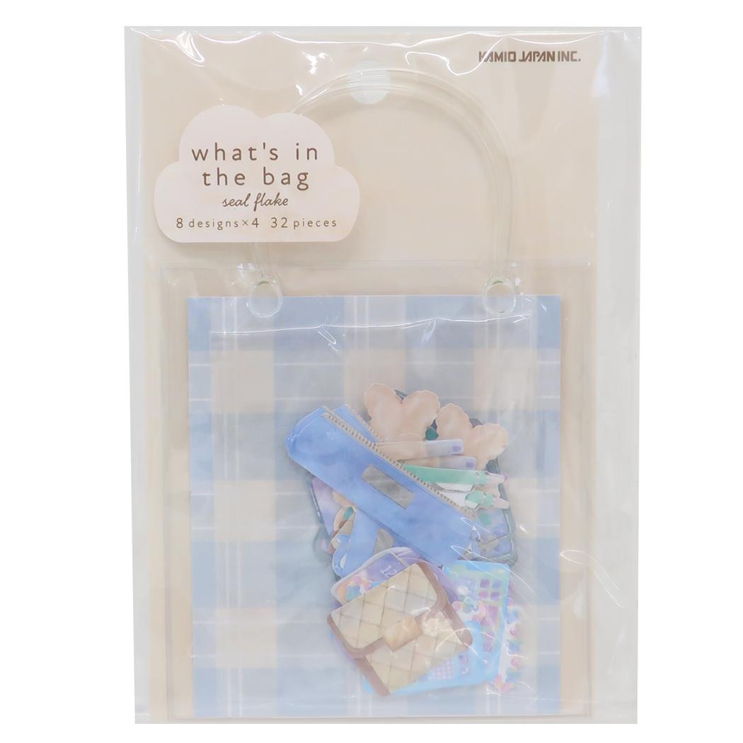 【12月は毎日ポイント10倍！】フレークシール WHAT‘SINTHEBAGシールフレーク 学校に行くときのカバン ..