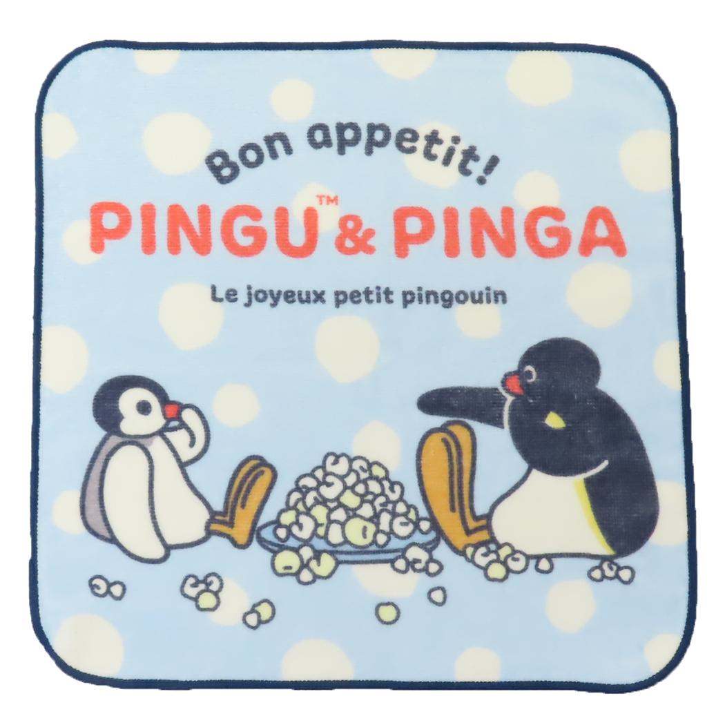 ピングー ハンドタオル プリントウォッシュタオル ポップドット Pingu 林タオル 汗拭きタオル キャラクター グッズ メール便可 シネマコレクション