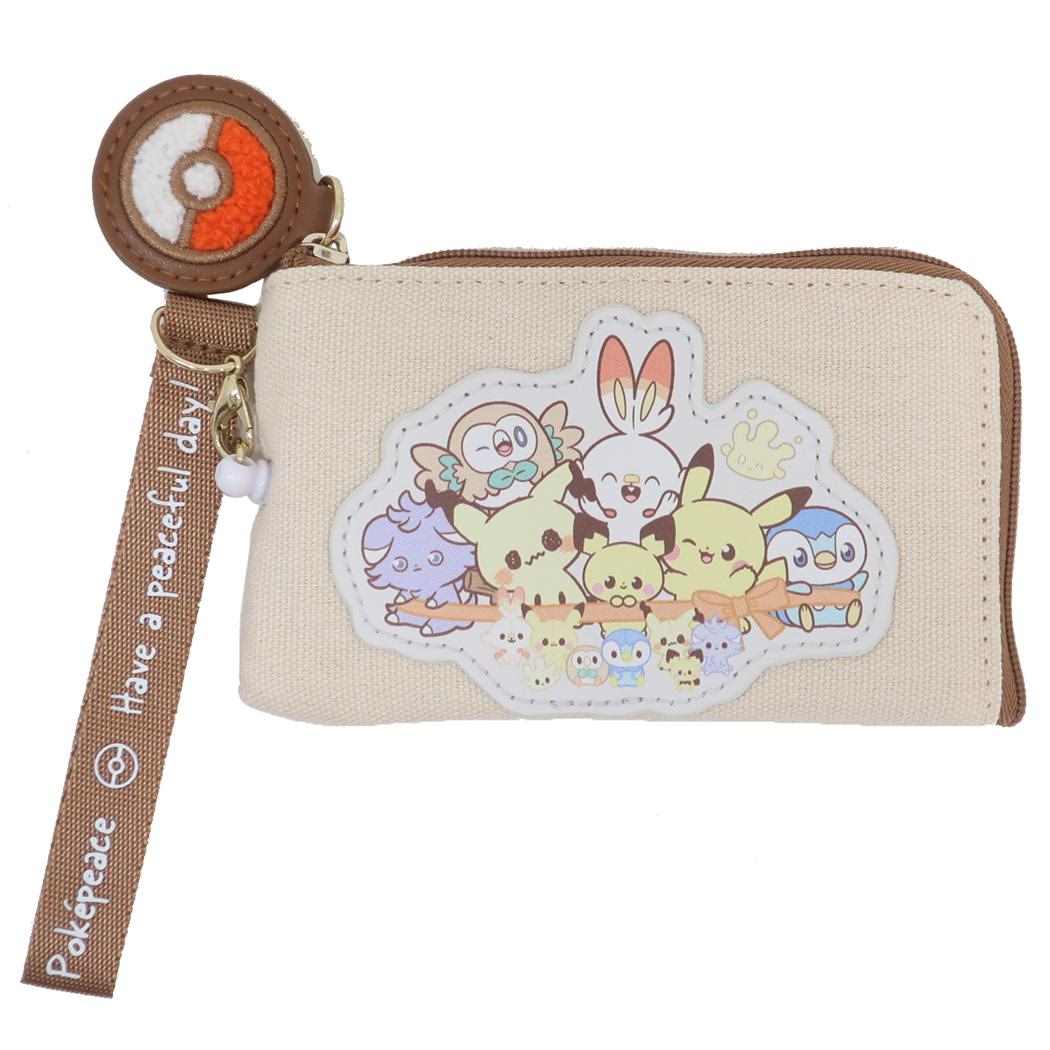 ポケットモンスター 定期入れ キーパスポーチ ポケピース 集合 ポケモン マリモクラフト 通勤 通学 キャラクター グッズ メール便可 シネマコレクション