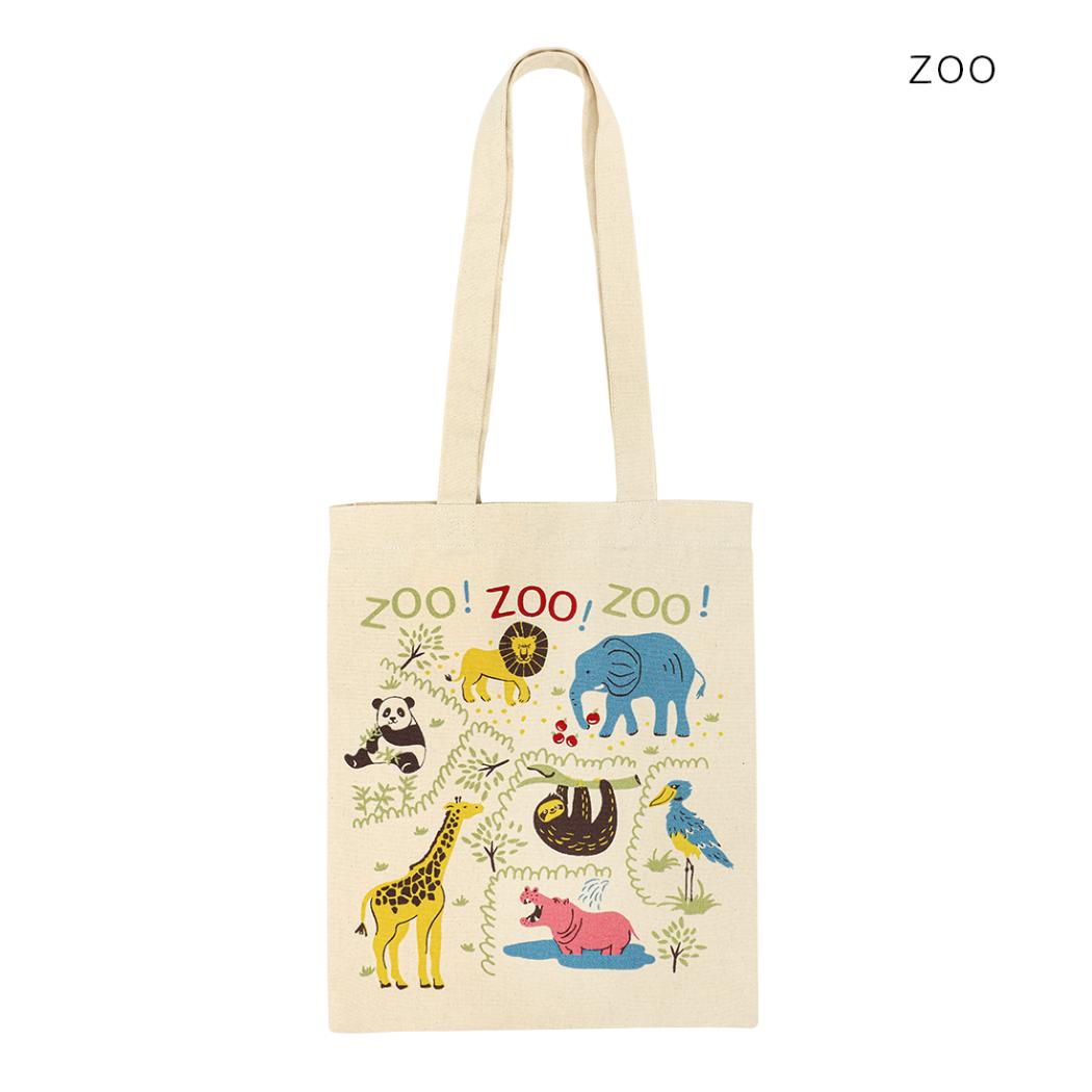 アニマルグッズ トートバッグ バッグプリントトート ZOO トモコーポレーション かわいい 手提げかばん グッズ メール便可 シネマコレクション