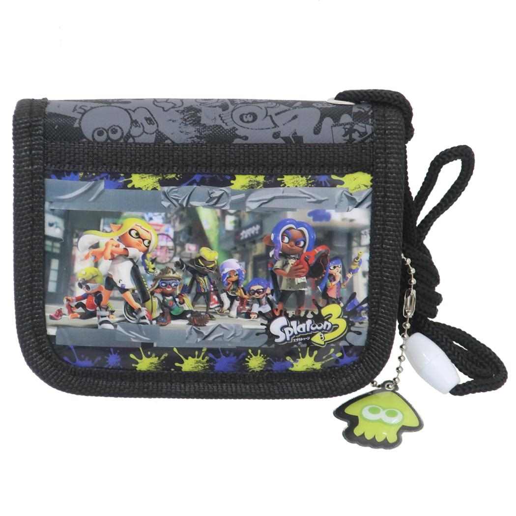 スプラトゥーン 子供用財布 キッズウォレット BLACK サンアート キッズ財布 キャラクター グッズ メー..