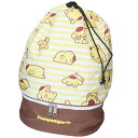 ポムポムプリン リュックバッグ 2wayバックパック サンリオ ワタナベ ボンサック 2層式 ビーチバッグ 海プール 体操服かばん キャラクター グッズ シネマ...