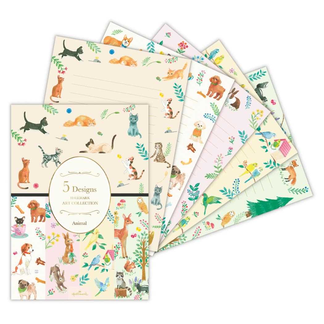 【12月は毎日ポイント10倍!】Azusa Omura 便箋 レターパッド HAC5Dアニマル 日本ホールマーク 手紙 便せん グッズ メール便可 シネマコレク...