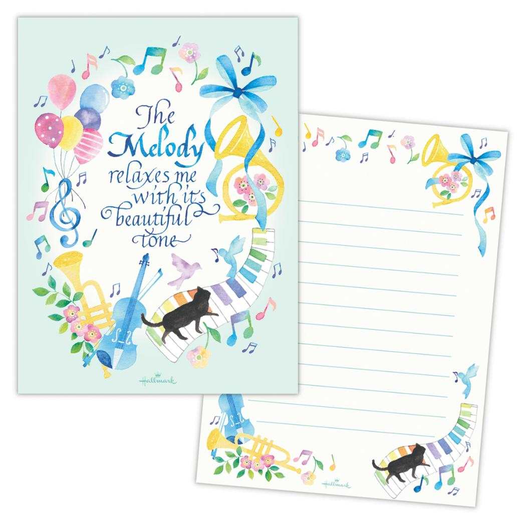 【12月は毎日ポイント10倍!】便箋 レターパッド リラックスメロディ 日本ホールマーク 手紙 便せん グッズ メール便可 シネマコレクション