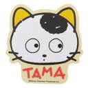 タマ&フレンズ ダイカットシール キャラクターステッカー フェイス スモールプラネット ダイカットビニールステッカー デコシール 耐水性 キャラクター グッズ メール便可 シネマコレクション
