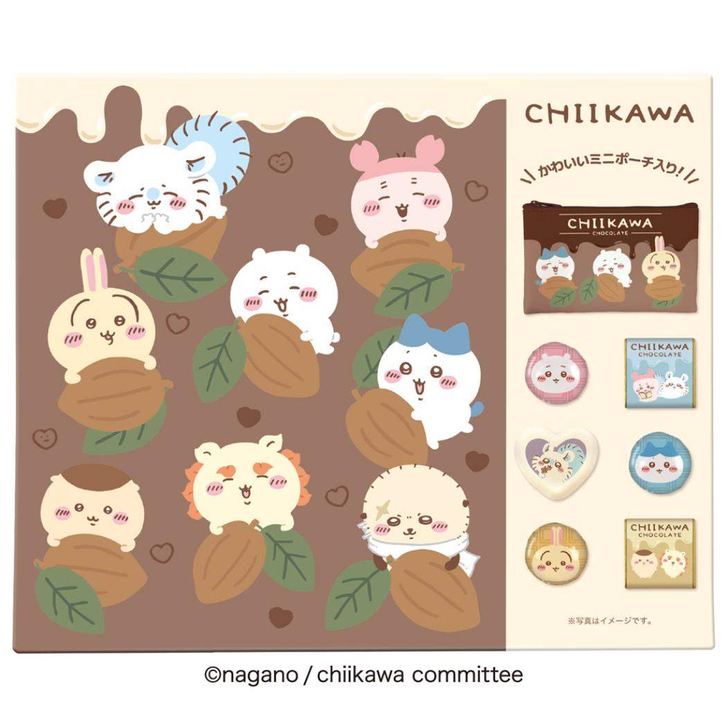ちいかわ お菓子 チョコレート ポーチ＆チョコギフト バレンタイン ハート 義理チョコ 友チョコ 自分チョコ キャラクター グッズ シネマコレクションのサムネイル