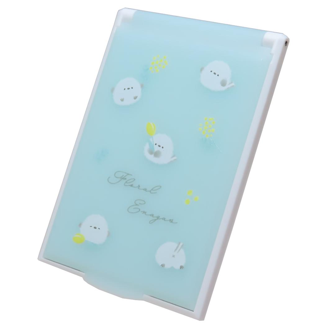 手鏡 カードミラーS FLORAL ENAGAS カミオジャパン コンパクトミラー かわいい グッズ メール便可 シネマコレクション