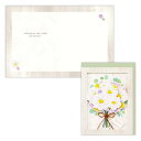 【12月は毎日ポイント10倍!】グリーティングカード 多目的 ホワイトフラワーアレンジ 日本ホールマーク お礼 お祝い メッセージカード グッズ メール便可 シ...