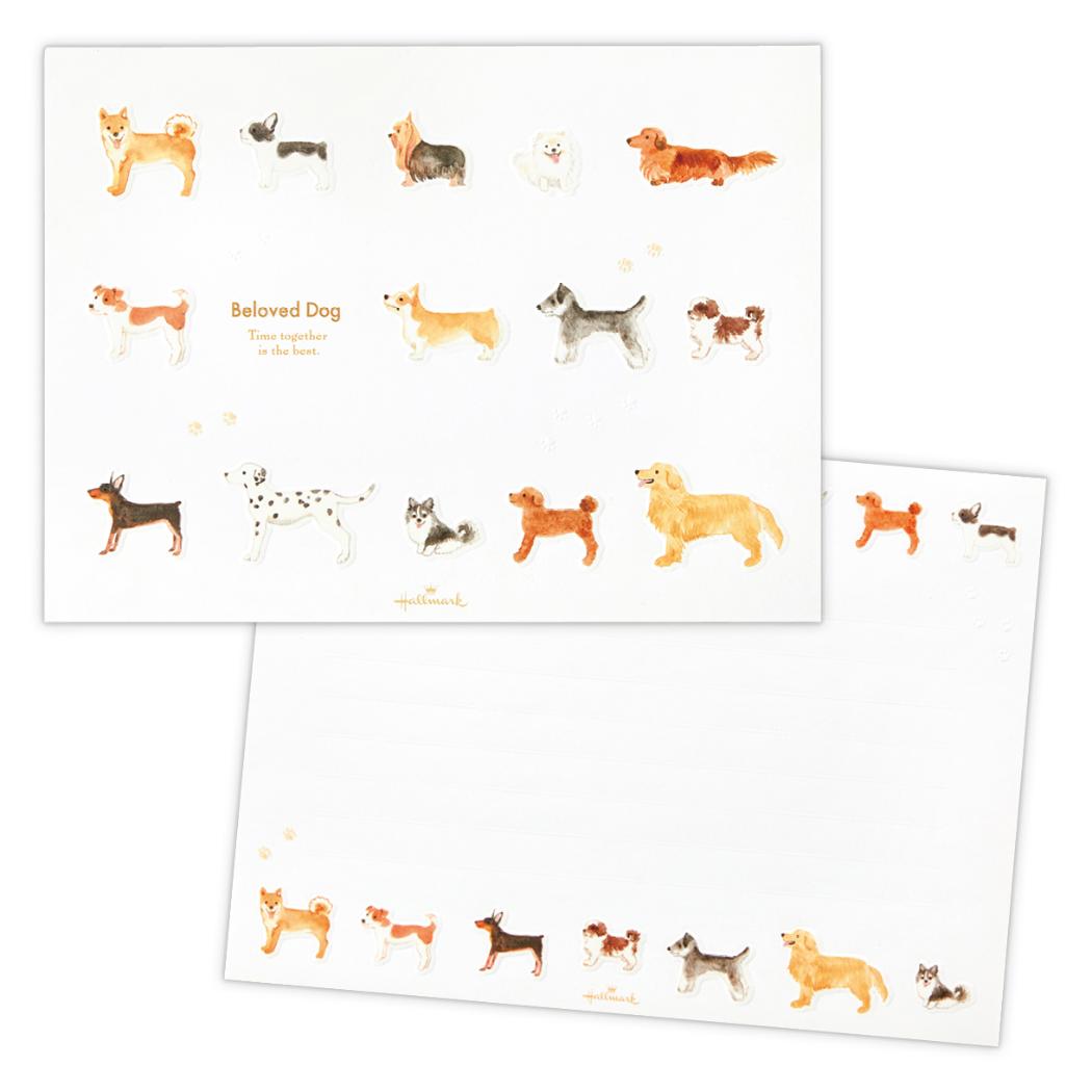 【12月は毎日ポイント10倍!】便箋 レターパッド 大好きな犬 日本ホールマーク 手紙 便せん グッズ メール便可 シネマコレクション