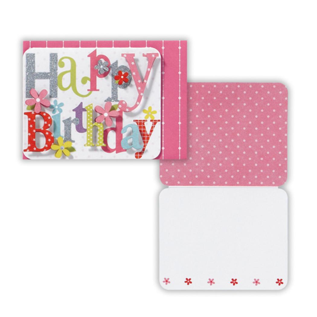 【12月は毎日ポイント10倍!】ミニカード 誕生お祝い 抜き文字バースデー2 日本ホールマーク バースデーカード メッセージカード グッズ メール便可 シネマコ...