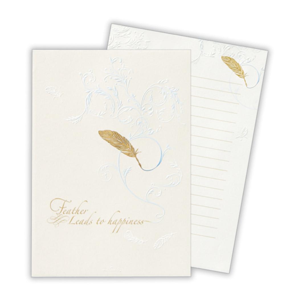 【12月は毎日ポイント10倍!】便箋 レターパッド フェザーペン2 日本ホールマーク 手紙 便せん グッズ メール便可 シネマコレクション