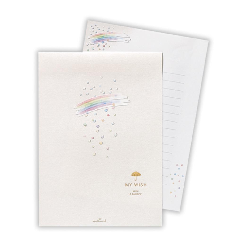 【12月は毎日ポイント10倍!】MY WISH 便箋 レターパッド 虹2 日本ホールマーク 手紙 便せん グッズ メール便可 シネマコレクション
