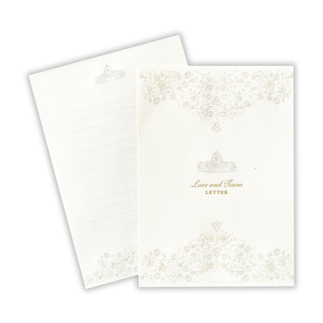 【12月は毎日ポイント10倍!】便箋 レターパッド レース&ティアラ2 日本ホールマーク 手紙 便せん グッズ メール便可 シネマコレクション