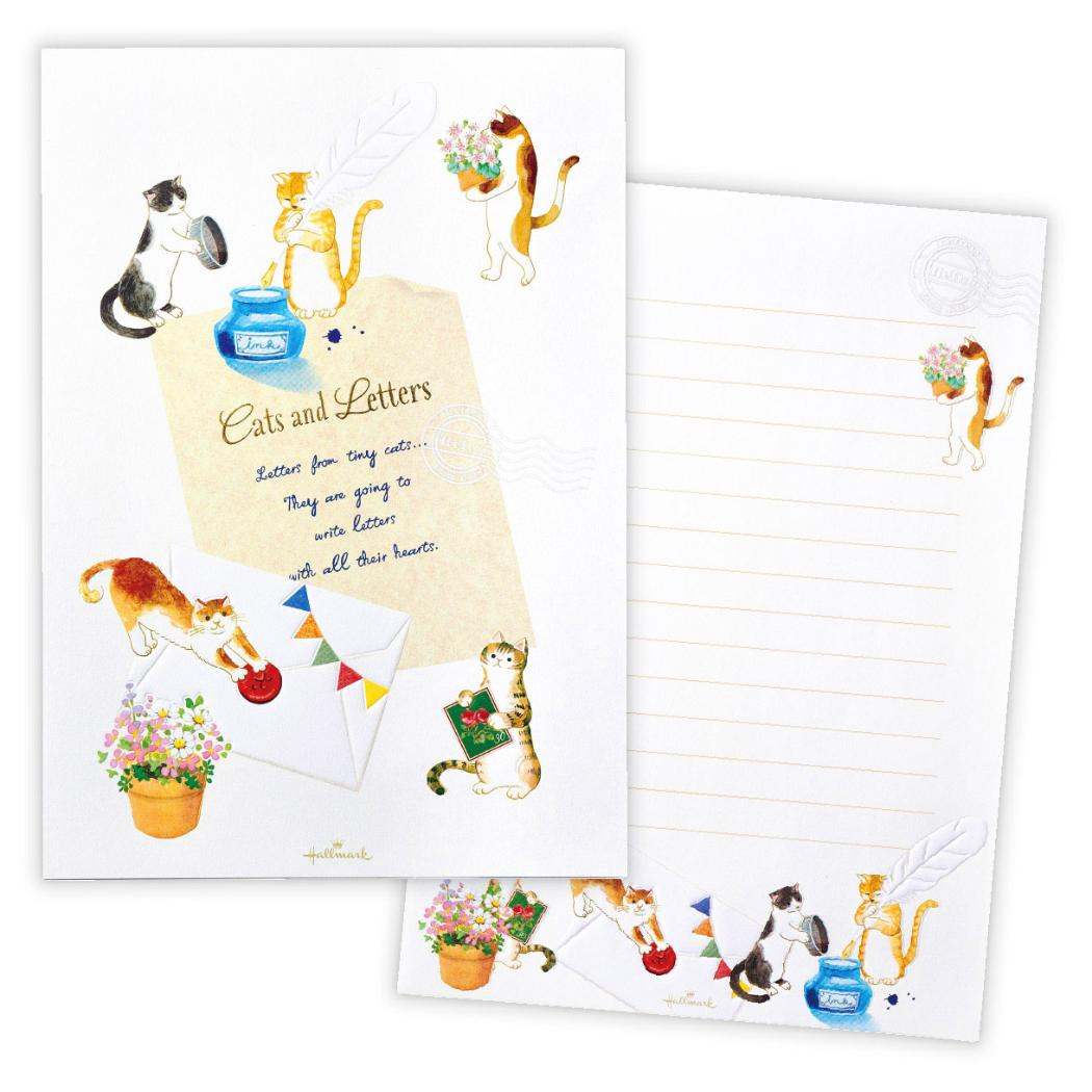 【12月は毎日ポイント10倍!】便箋 レターパッド キャッツアンドレターズ2 日本ホールマーク 手紙 便せん グッズ メール便可 シネマコレクション
