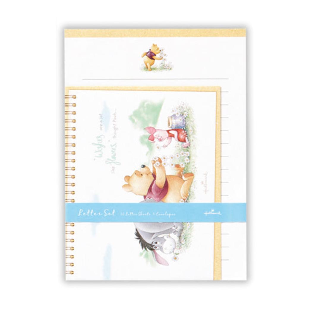 【12月は毎日ポイント10倍!】くまのプーさん 手紙セット レターセット DNプーと花飾り2 ディズニー 日本ホールマーク 便箋&封筒 キャラクター かわいい ...