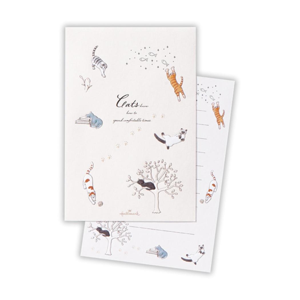 【12月は毎日ポイント10倍!】ポストカード ハガキ箋 猫のんびり2 日本ホールマーク はがき 葉書 メッセージカード グッズ メール便可 シネマコレクション