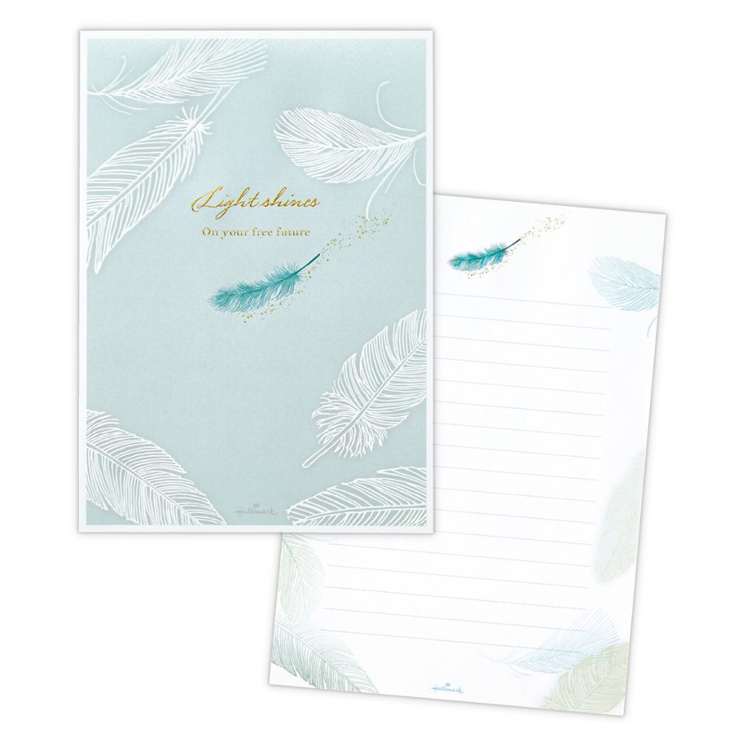 【12月は毎日ポイント10倍!】ライトシャインズ 便箋 レターパッド LSフェザーフューチャー 日本ホールマーク 手紙 便せん グッズ メール便可 シネマコレク...