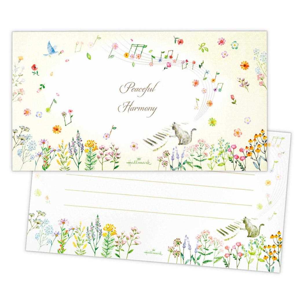 【12月は毎日ポイント10倍!】便箋 一筆箋 ピースフルハーモニー 日本ホールマーク 便せん おしゃれ グッズ メール便可 シネマコレクション