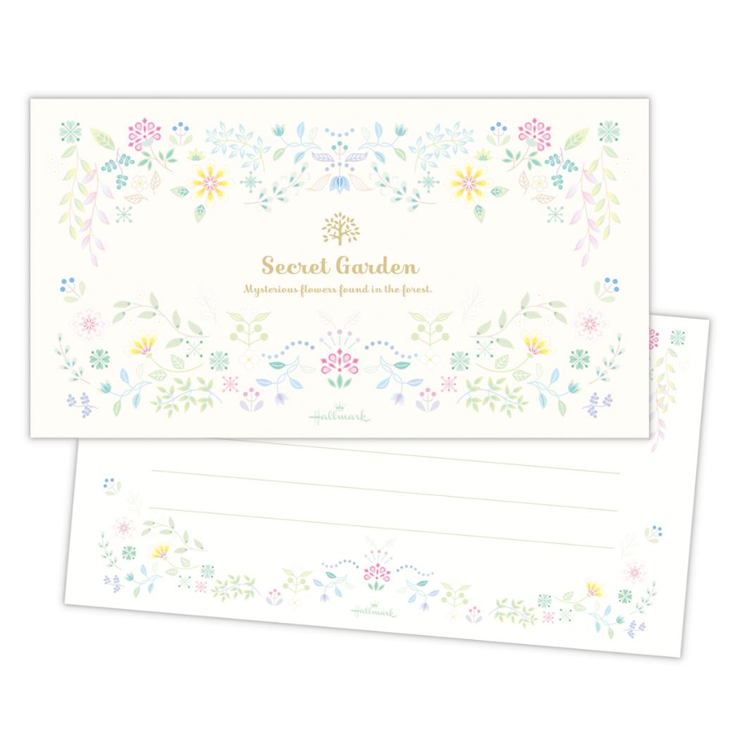 【12月は毎日ポイント10倍!】便箋 一筆箋 シークレットガーデン 日本ホールマーク 便せん おしゃれ グッズ メール便可 シネマコレクション