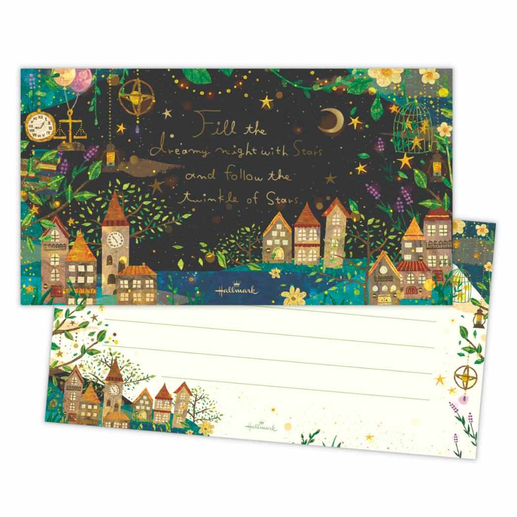 【12月は毎日ポイント10倍!】便箋 一筆箋 星空の散歩 日本ホールマーク 便せん おしゃれ グッズ メール便可 シネマコレクション