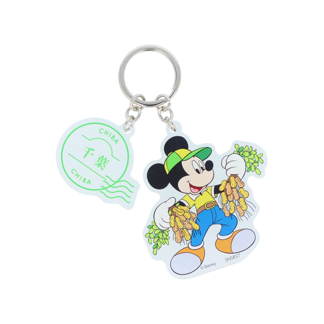 ミッキーマウス キーリング 2連アクリルキーホルダー DREAM TRAVEL 千葉県 ディズニー サンスター文具 ..