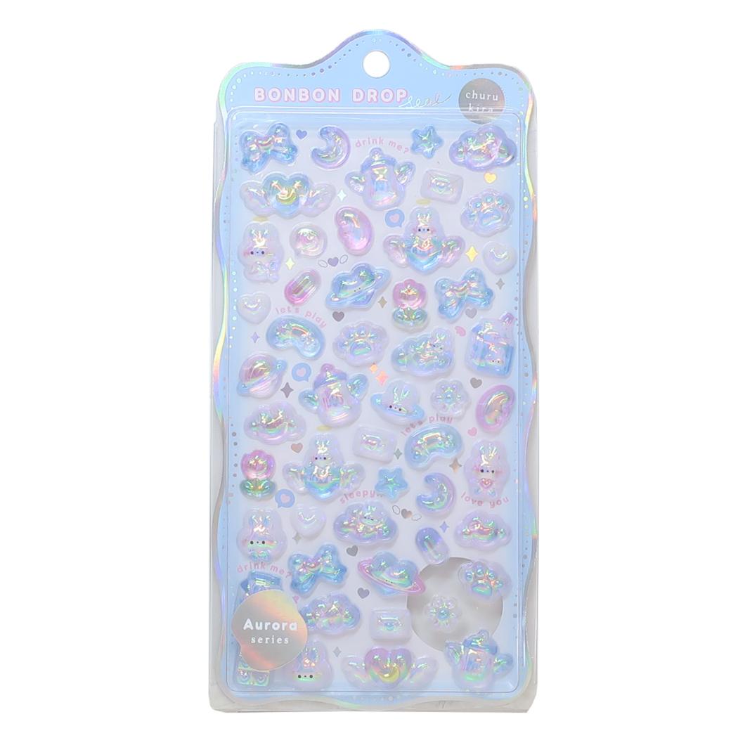 シールシート ボンボンドロップシール オーロラ みずいろボンボン クーリア デコレーション かわいい グッズ メール便可 シネマコレクションのサムネイル