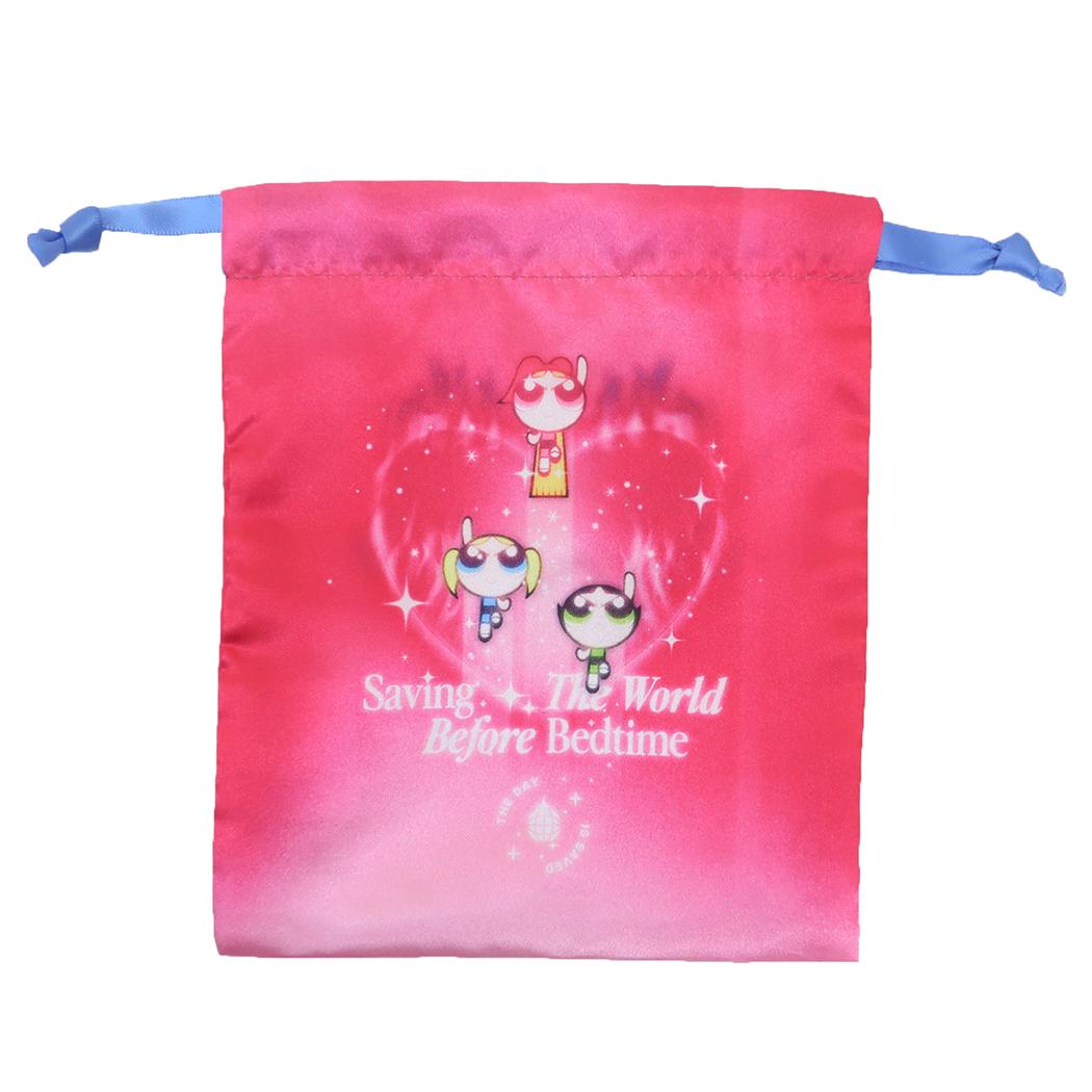 パワーパフガールズ 巾着袋 リボン巾着 PK スモールプラネット きんちゃくポーチ 小物入れ キャラクター グッズ メール便可 シネマコレクション