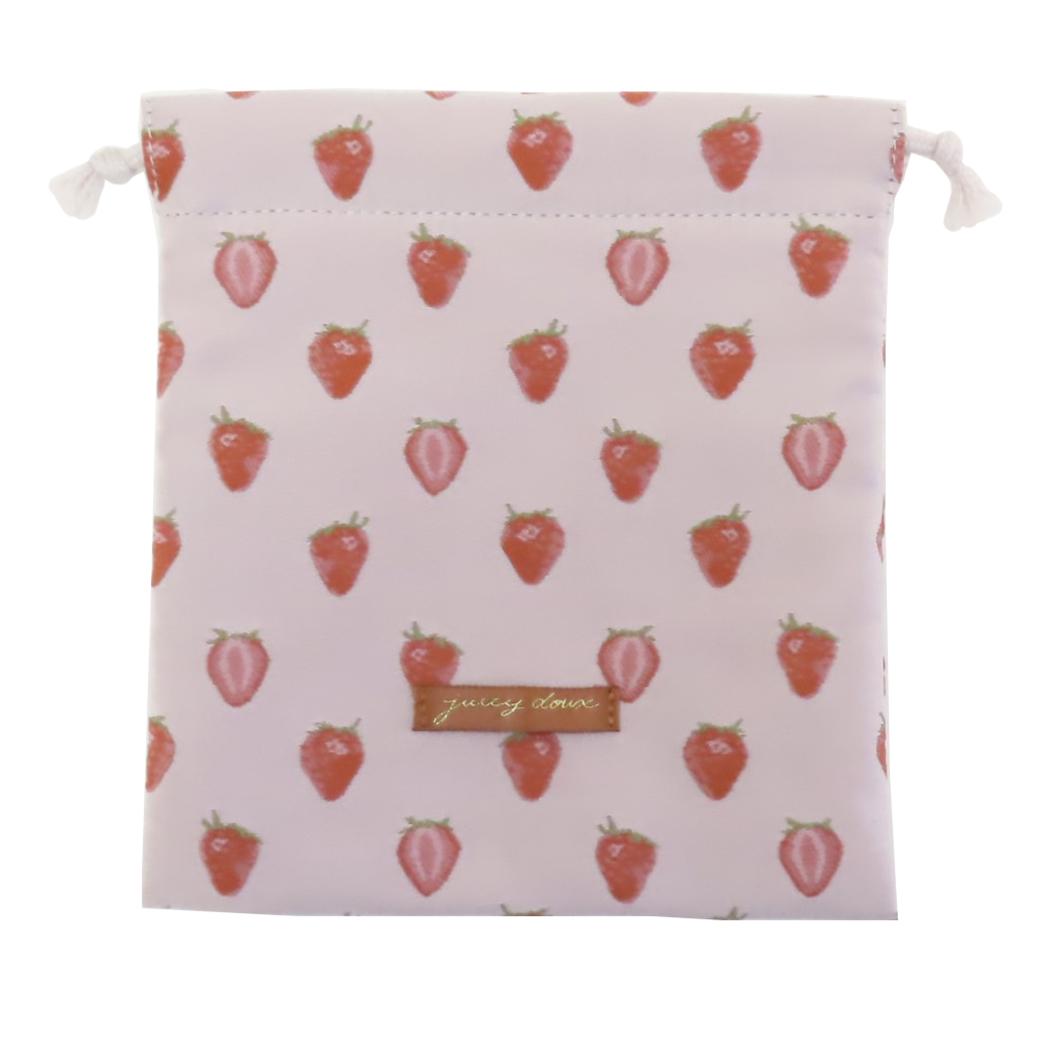 ジューシードゥー 巾着袋 巾着 きんちゃくポーチ イチゴ 織り クーリア 小物入れ かわいい グッズ メール便可 シネマコレクション