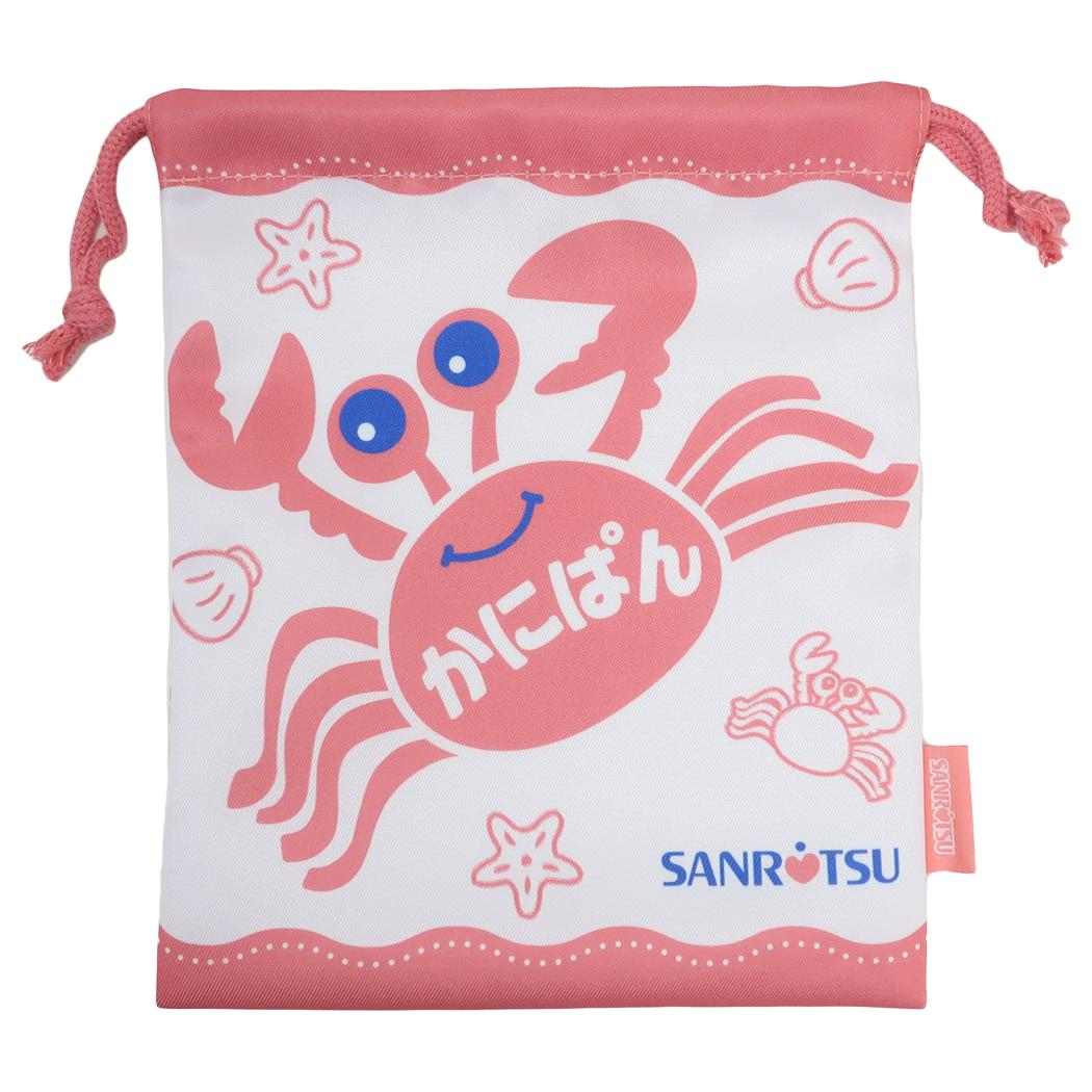 かにぱん 巾着袋 巾着 きんちゃくポーチ お菓子パッケージ ジェイズプランニング 小物入れ キャラクター グッズ メール便可 シネマコレクション