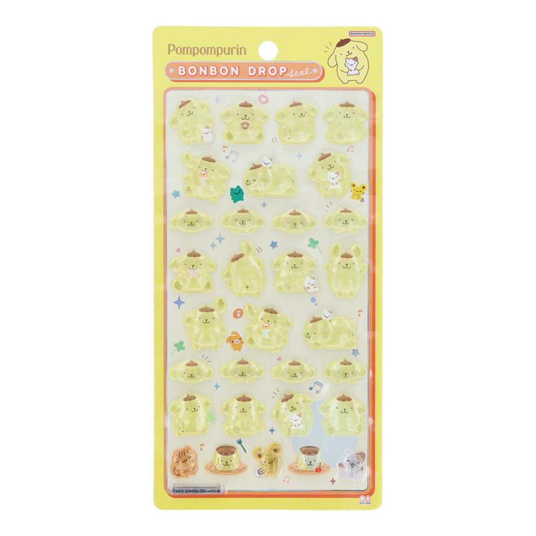 ポムポムプリン シールシート ボンボンドロップシール サンリオ サンスター文具 デコレーション キャラクター グッズ メール便可 シネマコレクションのサムネイル