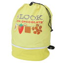 LOOK リュックバッグ 2wayバックパック LOOK お菓子パッケージ ワタナベ 2層式 ビーチバッグ 海プール 体操服かばん グッズ シネマコレクション