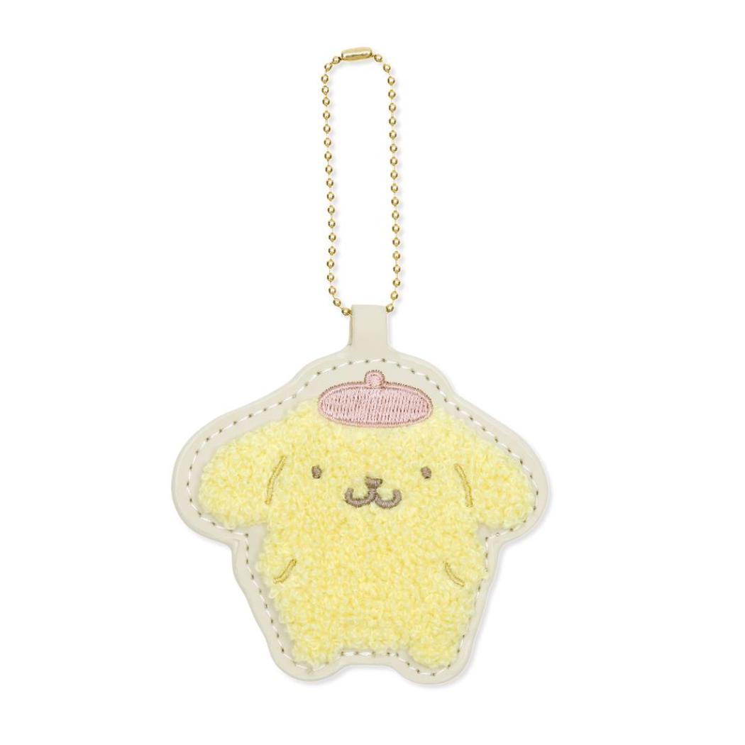 ポムポムプリン キーチェーン お名前ホルダー 相良刺繍 サンリオ エムプラン ネームタグ キャラクター グッズ メール便可 シネマコレクション
