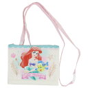 リトルマーメイド クリップポケット ポケットポーチ アイボリー 新入学 ディズニープリンセス アートウエルド ショルダー付き ポシェットポケット キャラクター ...