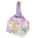 塔の上のラプンツェル ランチ巾着 マチ付き巾着 ラベンダー 新入学 ディズニープリンセス アートウエルド お弁当入れ キャラクター グッズ メール便可 シネマコ...
