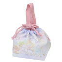 すみっコぐらし ランチ巾着 マチ付き巾着 単柄 ラベンダー 新入学 サンエックス アートウエルド お弁当入れ キャラクター グッズ メール便可 シネマコレクショ...