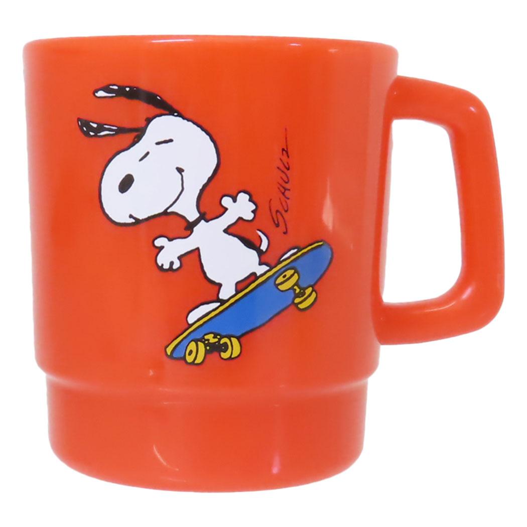 スヌーピー マグカップ プラスチックマグ SKATE BOARD ピーナッツ 大西賢製販 プレゼント キャラクター グッズ シネマコレクション