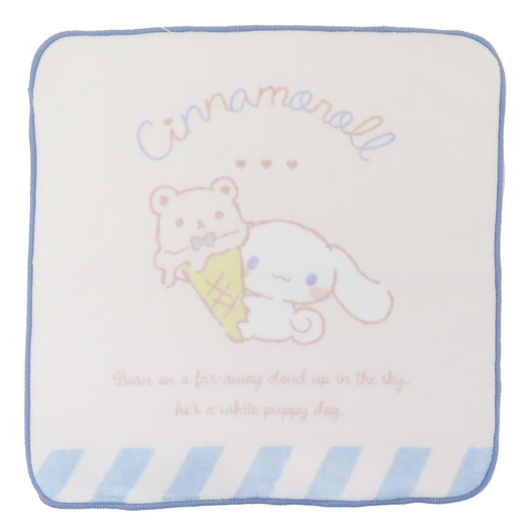 シナモロール ミニタオル インクジェットプリントハンカチタオル のんびりナチュラル サンリオ 丸眞 かわいい キャラクター グッズ メール便可 シネマコレクション