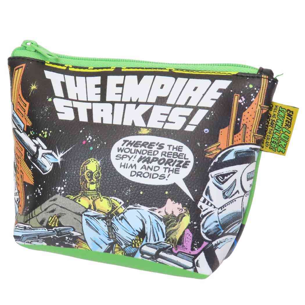 スターウォーズ コスメポーチ 舟型ポーチ コミックGR グリーン STAR WARS スモールプラネット 化粧ポー..