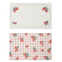 【12月は毎日ポイント10倍!】藤並うずら グリーティングカード ミニメッセージカード いちご総柄 ANC-111 アクティブコーポレーション ギフトカード お...