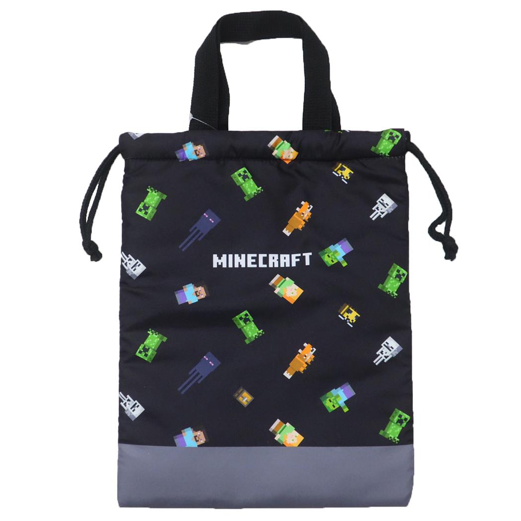 マインクラフト シューズバッグ 巾着シューズケース 総柄 新入学 Minecraft ニシオ 新学期準備雑貨 ゲームキャラクター グッズ メール便可 シネマコレクションのサムネイル