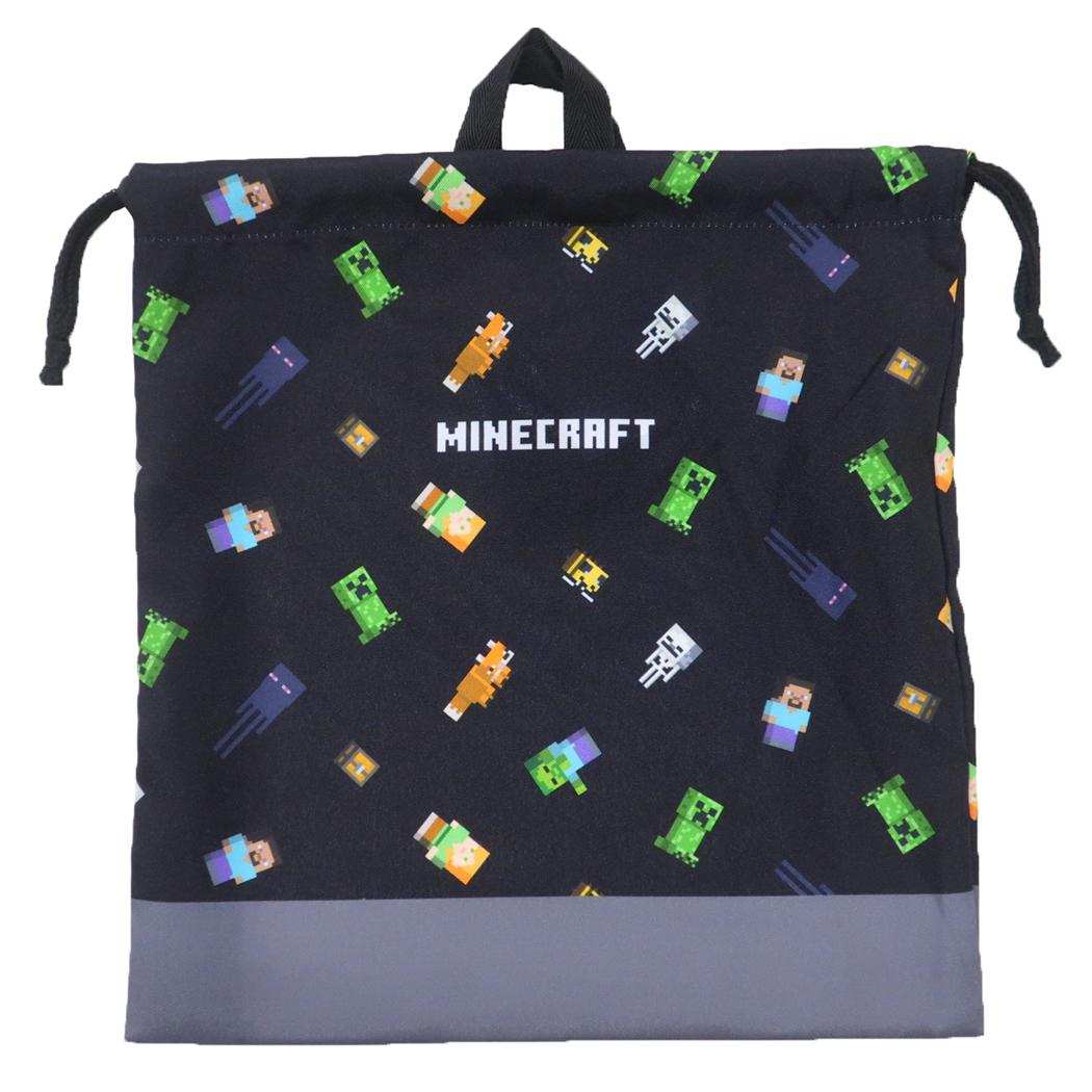 マインクラフト 巾着袋 ジャージケース 巾着L 総柄 新入学 Minecraft ニシオ 新学期準備雑貨 ゲームキャラクター グッズ メール便可 シネマコレクションのサムネイル