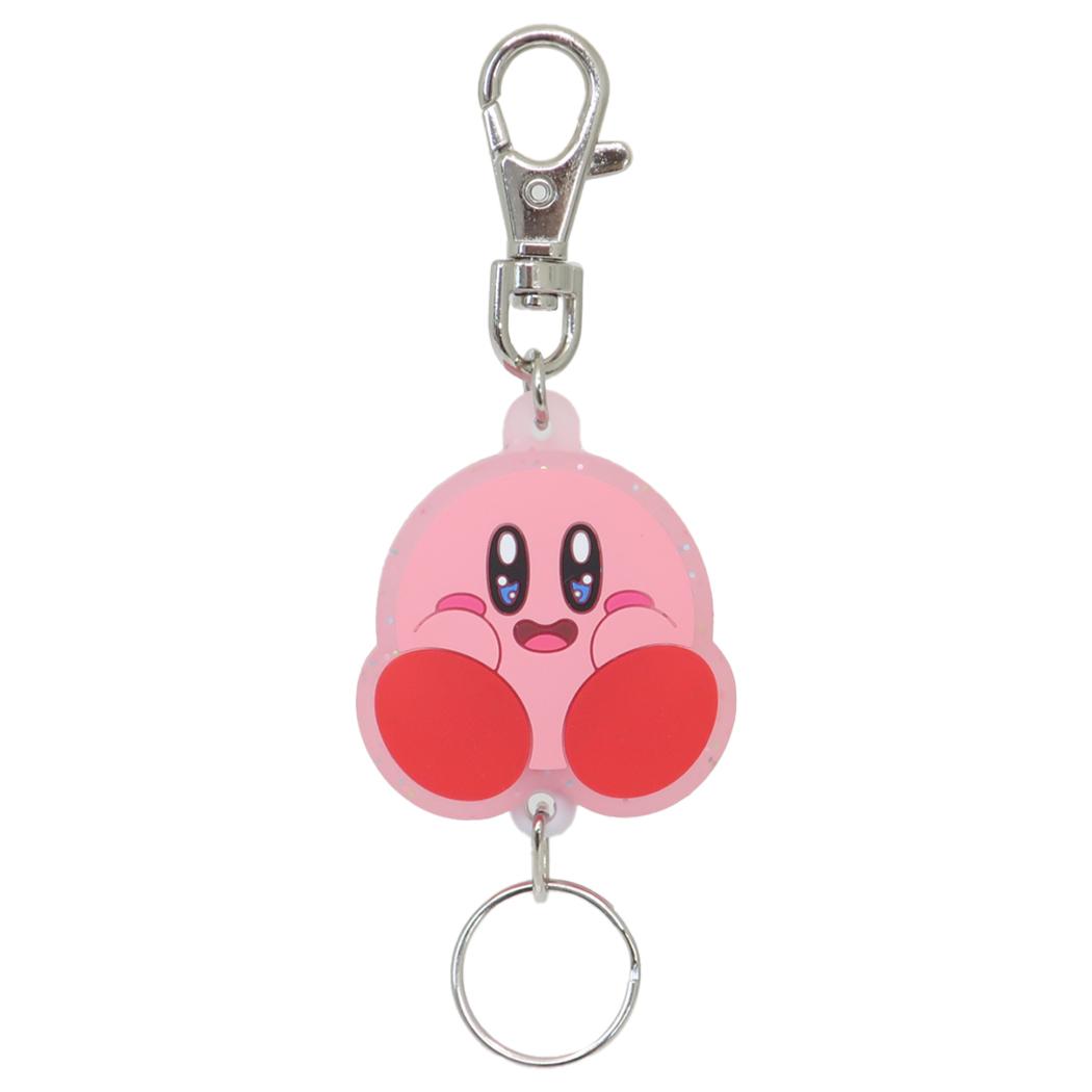 [Up to 1000 Yen OFF Coupon!] Kirby Keyring Glitter Rubber Reel KH Exciting SK Japan Key Holder Character Goods Mail Order Available Cinema Collection