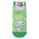 マイメロディ 女性用靴下 キャラックス レディースソックス ガーリーポップハート グリーン サンリオ スモールプラネット かわいい キャラクター グッズ メール...