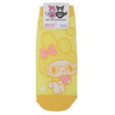 マイメロディ 女性用靴下 キャラックス レディースソックス ガーリーポップハート イエロー サンリオ スモールプラネット かわいい キャラクター グッズ メール...