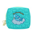 ケアベア コスメポーチ キルティングポーチ ミントグリーン CareBears サンスター文具 小物入れ キャラクター グッズ シネマコレクション(4)
