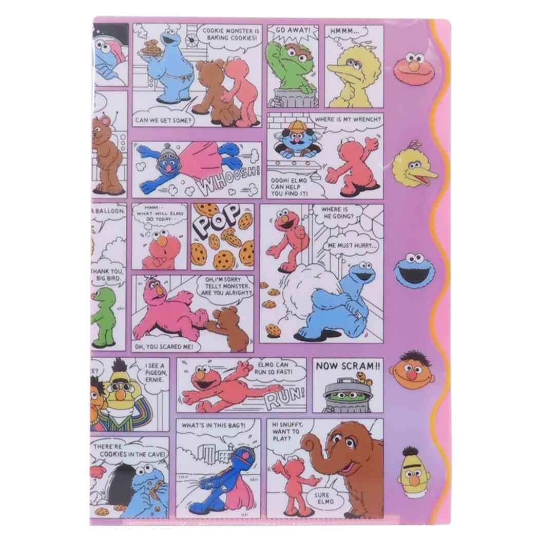 セサミストリート ポケットファイル A4ポケットクリアファイル コミック S＆C 新学期準備文具 キャラクター グッズ メール便可 シネマコレクションのサムネイル