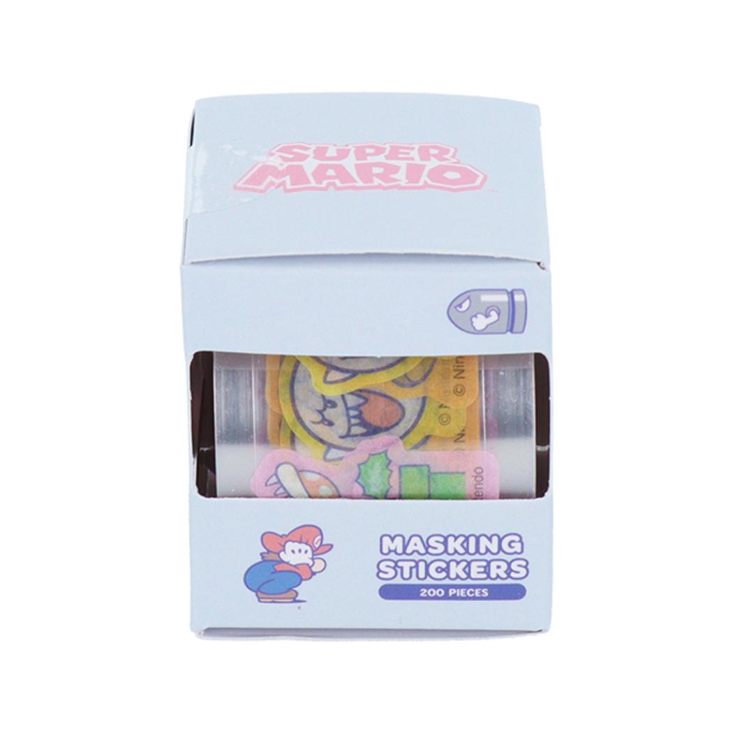 【12月は毎日ポイント10倍！】スーパーマリオブラザーズ マスキングテープ ボックス入マスキングシール 敵 サンスター文具 デコレーション キャラクター グッズ シネマコレクション