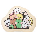 LINE FRIENDS minini クッション もちもちダイカットクッション GR サンタン インテリア キャラクター グッズ シネマコレクション